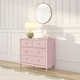 preview thumbnail 27 of 32, Charlotte/Scallop 4 Drawer Dresser Blossom Pink
