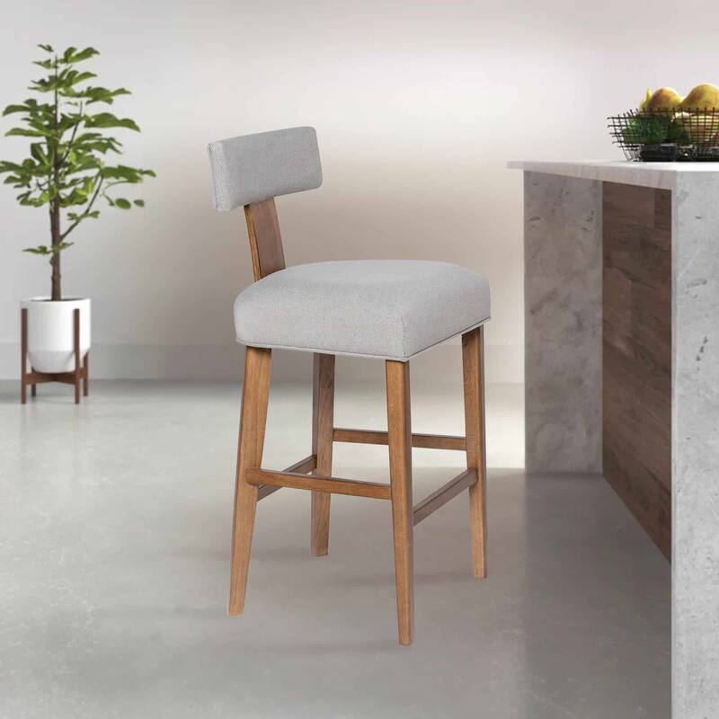Thalia T-Back Bar Stool with Fully Upholstered Cushion - Bar Height
