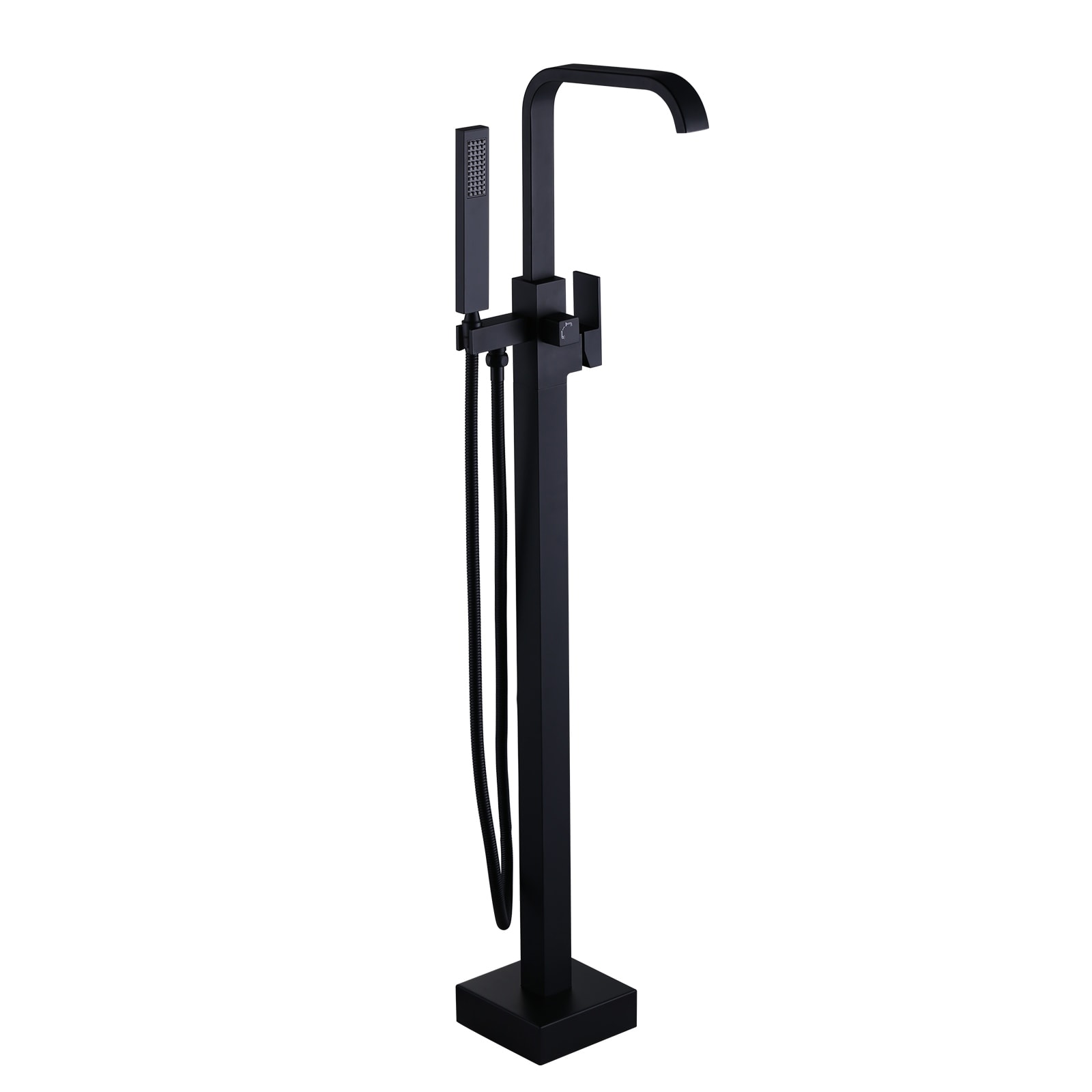 WOWOW Waterfall Single-Handle Freestanding Tub Faucet with Hand Shower