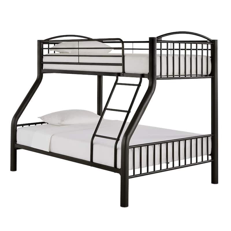 Calexico VersaFlex Metal Bunk Bed by iNSPIRE Q Junior - Twin over Full - Black