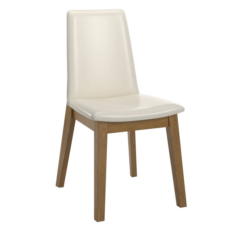 Harstad 72" Rectangular Wood Dining Set with Vegan Leather Upholstered Chairs by iNSPIRE Q Modern