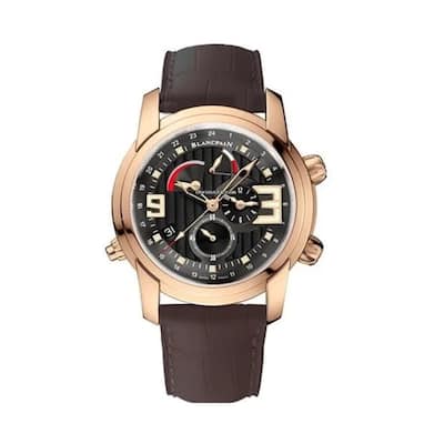 Blancpain L-Evolution Reveil GMT Alarm RG Men's Watch - Black - 43mm