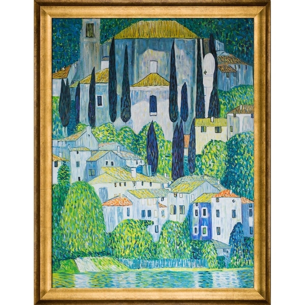 Gustav Klimt 'Kirche in Cassone' Hand Painted Oil Reproduction