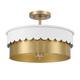 Option White / Natural Brass