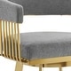 preview thumbnail 8 of 12, Chelsea Modern Swivel Bar Stool, Upholstered Counter Height Chair with Metal Frame