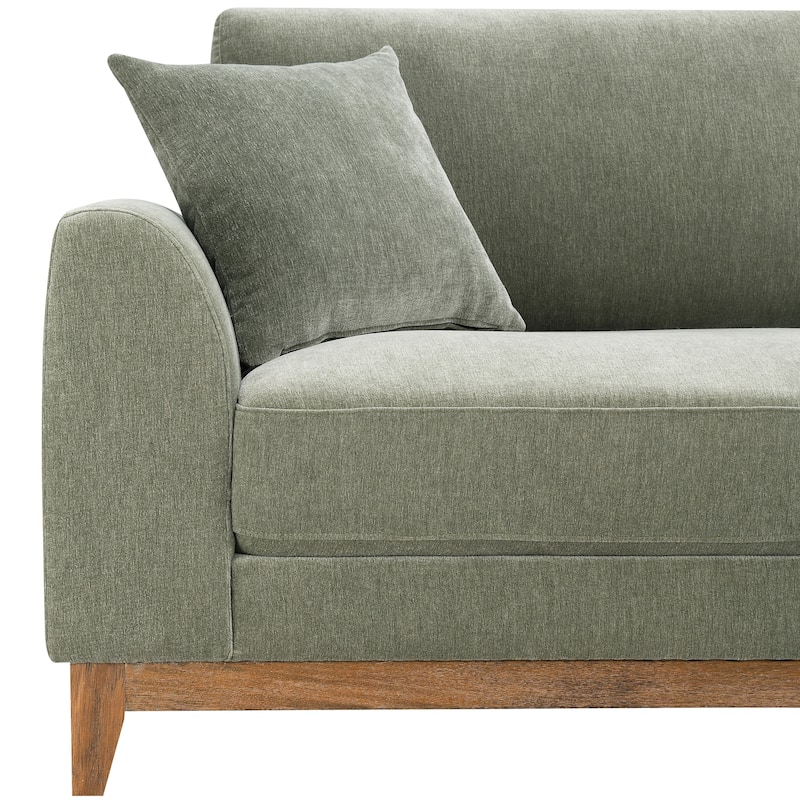 Furniture of America Lurek Mid Century Modern OEKO TEX Chenille Sofa
