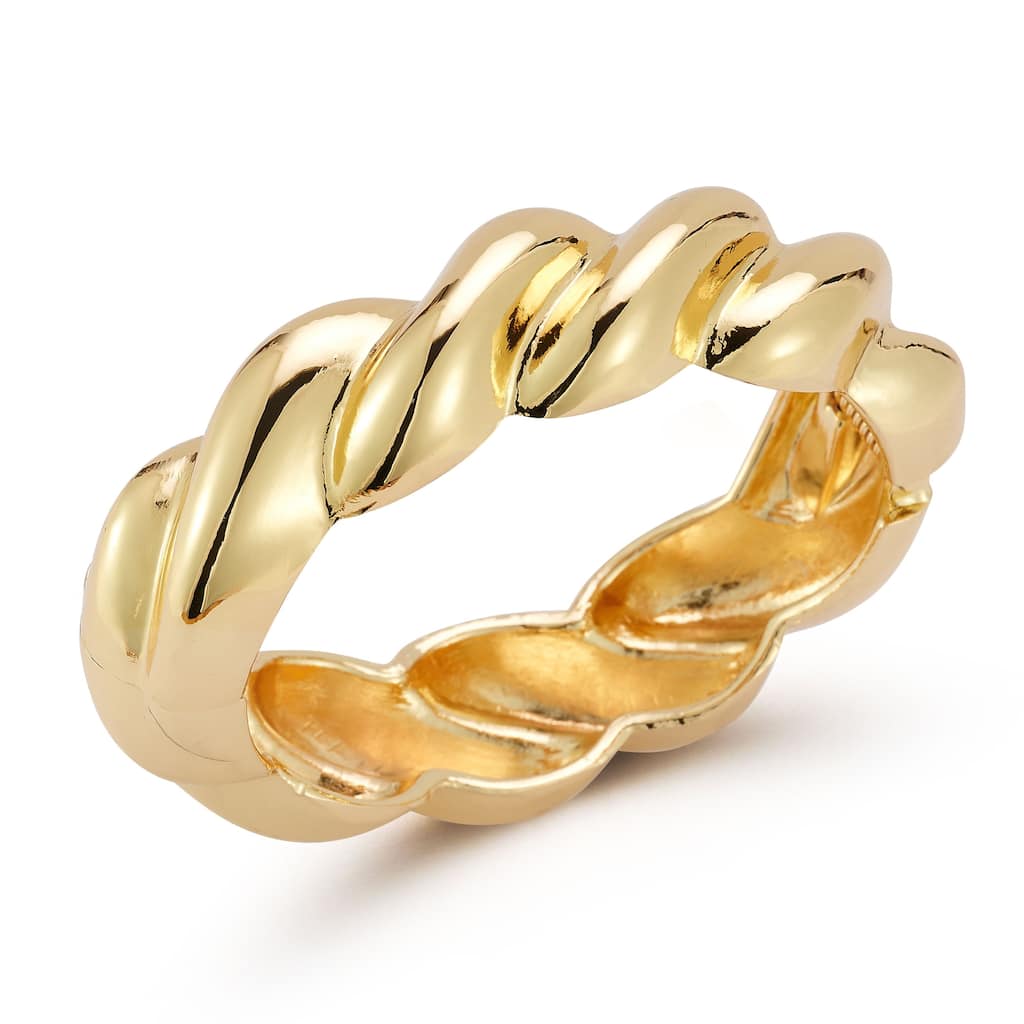 Chloe & Madison Bold Twist Bangle Bracelet