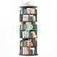 preview thumbnail 59 of 102, 4/5/6 Tiers Round Rotating Bookcase, Revolving Floor Standing Bookshelf Corner Organizer Display