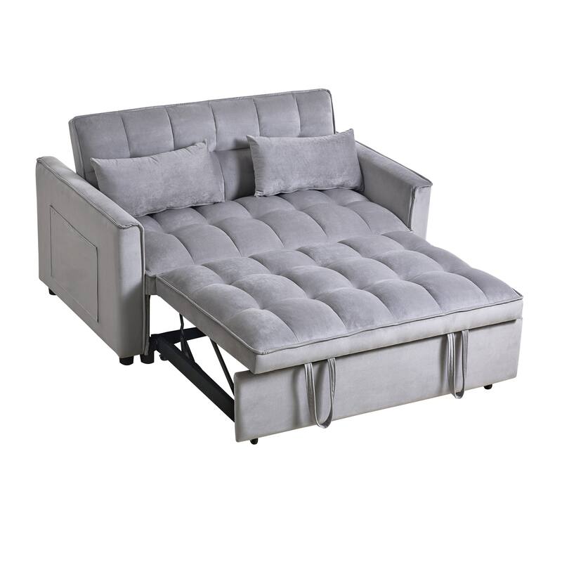 Pull-out Sofa Bed, 3-in-1 Convertible Futon Sofa Bed