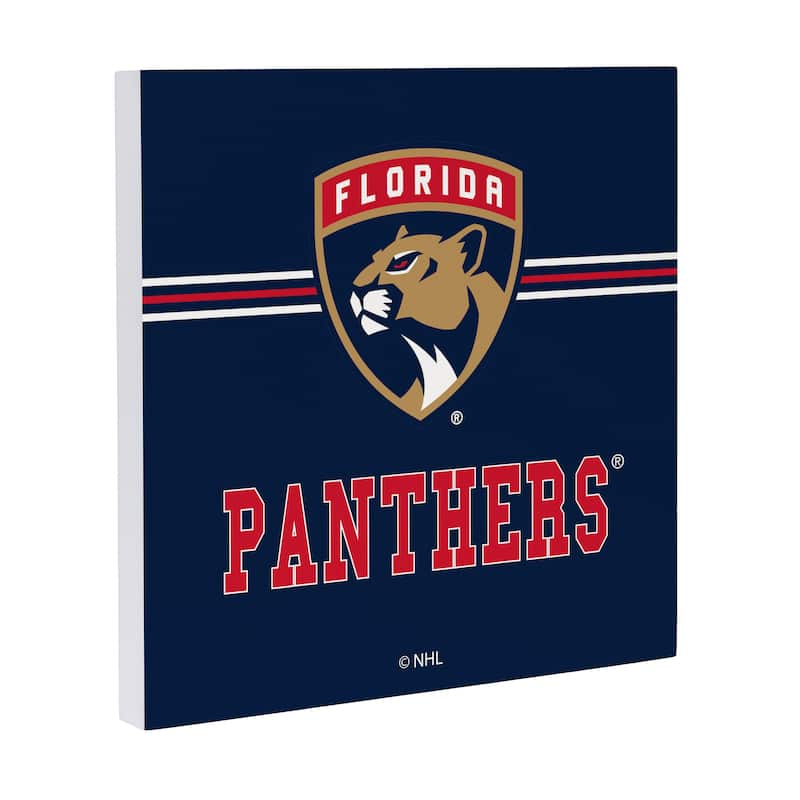 Florida Panthers Wooden Door Decor Wall Sign - Multi-Color