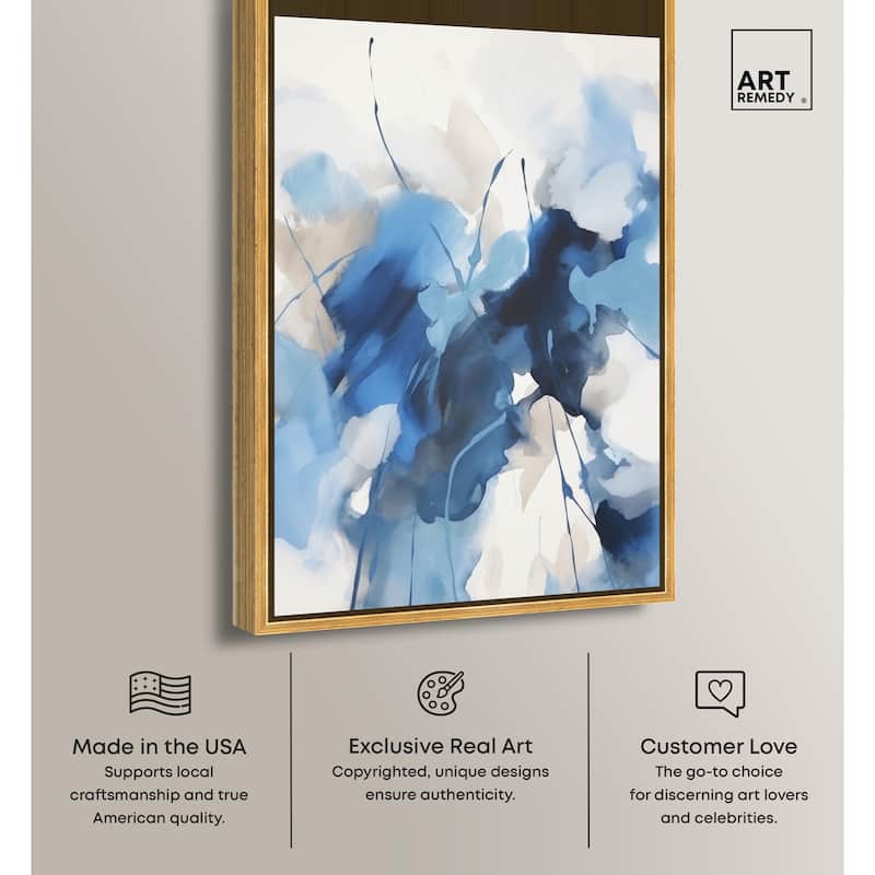 Fleur Bleue I Canvas by Art Remedy