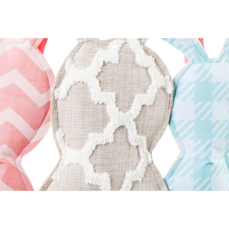 Pattern Bunny Trio Door Decor