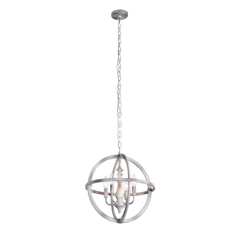 KAWOTI 4light Metal Sphere Pendant Light W16