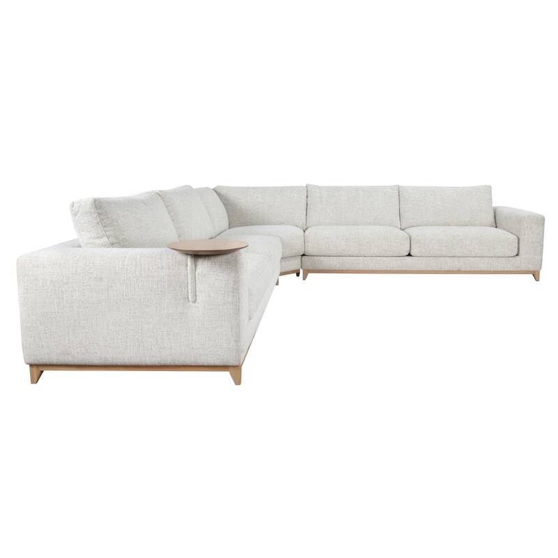 Classic Home Donovan Upholstered Sectional Sofa - 132.3Wx132.3Dx32.3H