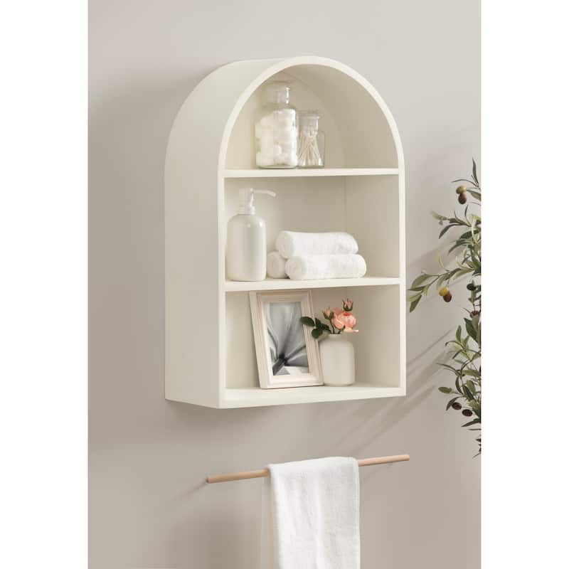 Kate and Laurel Arcott Arch Wall Shelf
