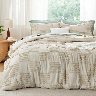 Square Windsor Big Check Bed with Black Shag main image 1