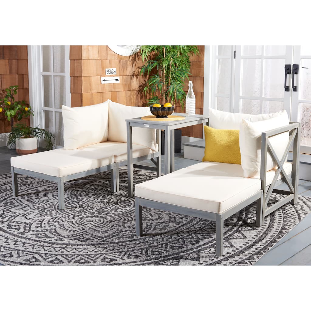 SAFAVIEH Outdoor Melinija 5-Piece Sectional Set - 27W x 27D x 27H