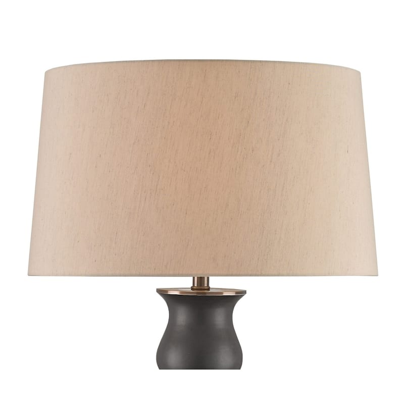 Currey & Company Ultimo Black Table Lamp - 31"h x 20"dia