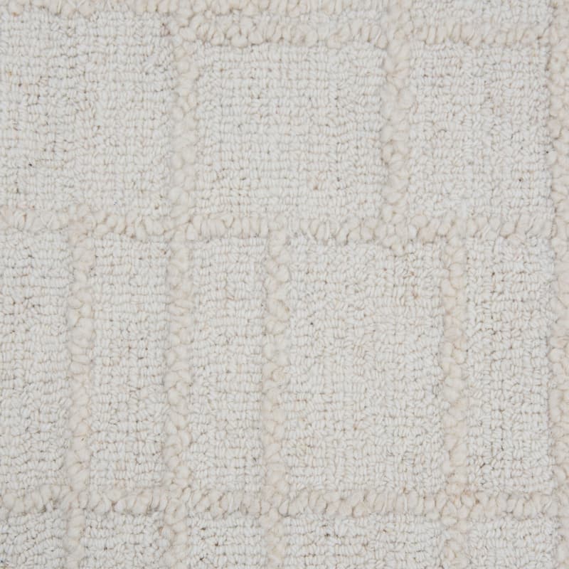 Alora Decor Lofton Ivory Geometric Hand Tufted Wool Rug