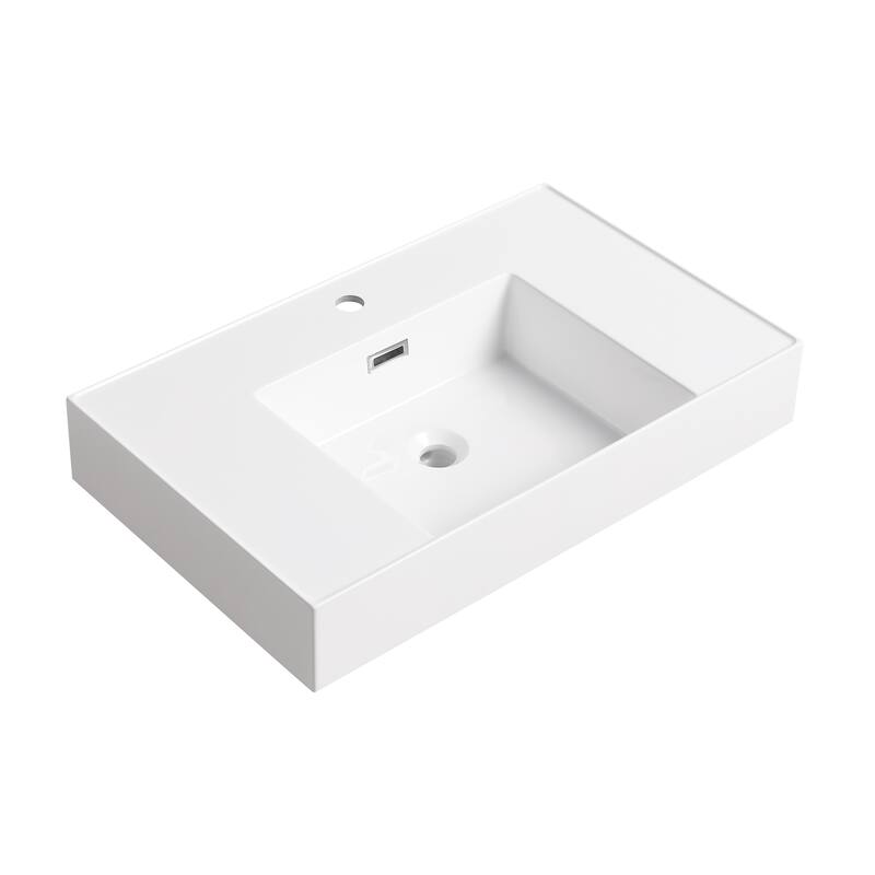 Beingnext 24"/30"/48"/60" Bathroom Vanity with Sink, Freestanding Bathroom Vanity with Soft Close Door and Shelf