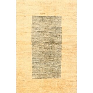 Ahgly Company Machine Washable Contemporary Metallic Gold Area Rugs ...
