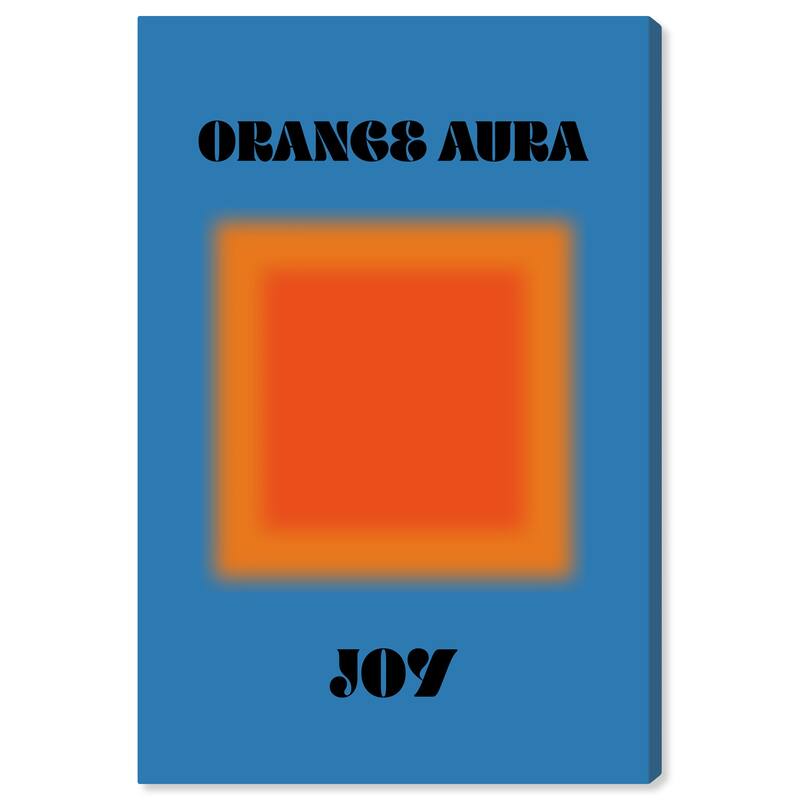 Wynwood Studio Canvas Spiritual and Religious Orange Aura Joy Orange and Modern & Contemporary Wall Art Canvas Print