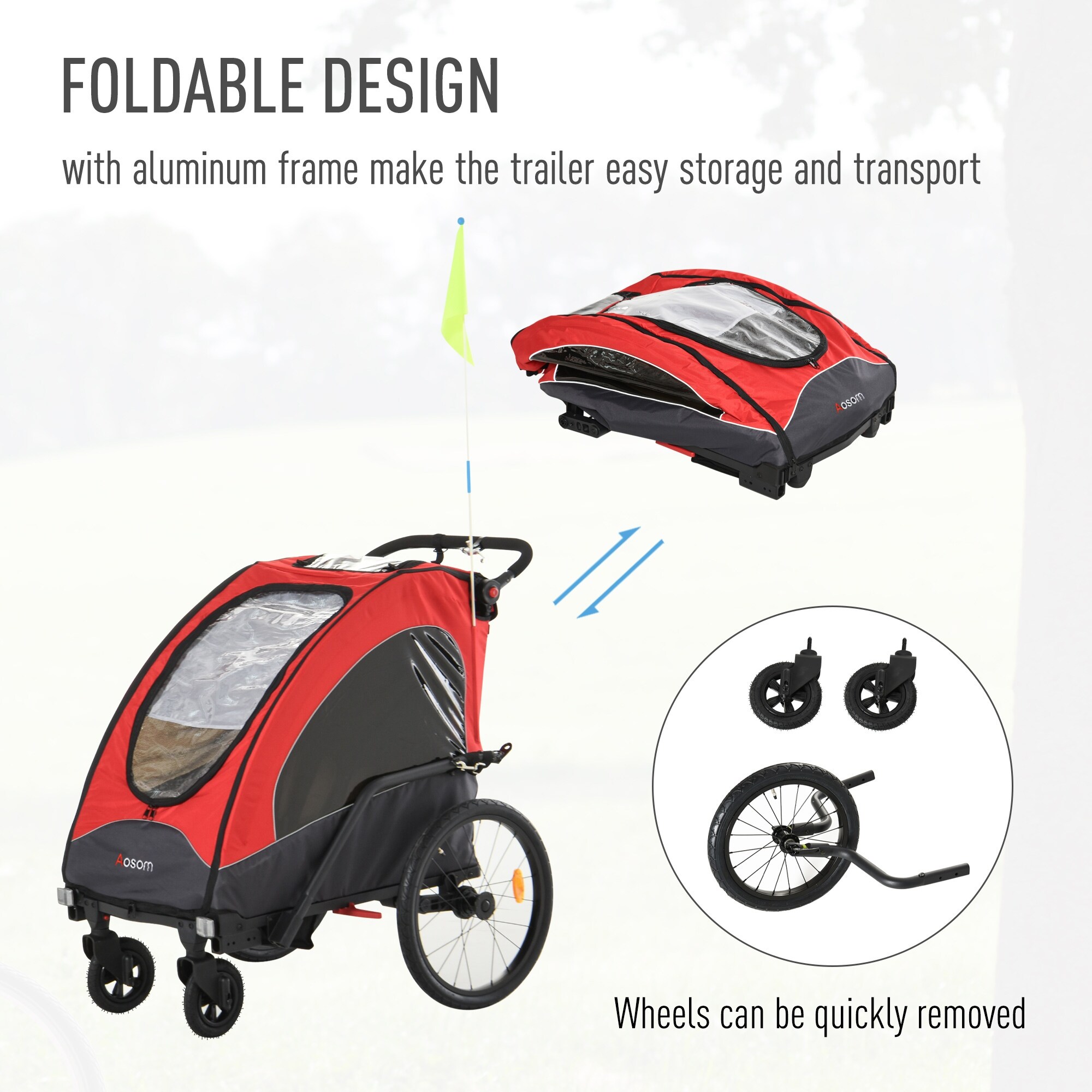 Folding bike trailer child deals