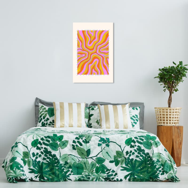 Wynwood Studio Canvas Advertising Bright Retro Pop Poster Purple and Violet Modern & Contemporary Wall Art Canvas Print