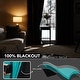 preview thumbnail 50 of 91, Deconovo 100 Percent Blackout with Liner Grommet Curtain (2 Panel)