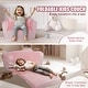 preview thumbnail 21 of 47, Kids Couch, Toddler Couch Sofa Bed Fold Out, Convertible Sofa to Lounger, Kids Chair Seat Playroom Furniture