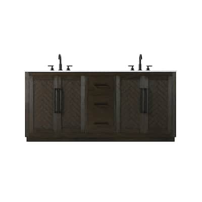 Elegant Lighting VF29072D Chase 72" Free Standing Double Basin Vanity