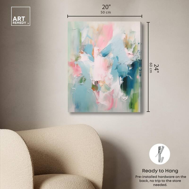 Neon Breeze II Canvas by Art Remedy, Gallery Wrapped
