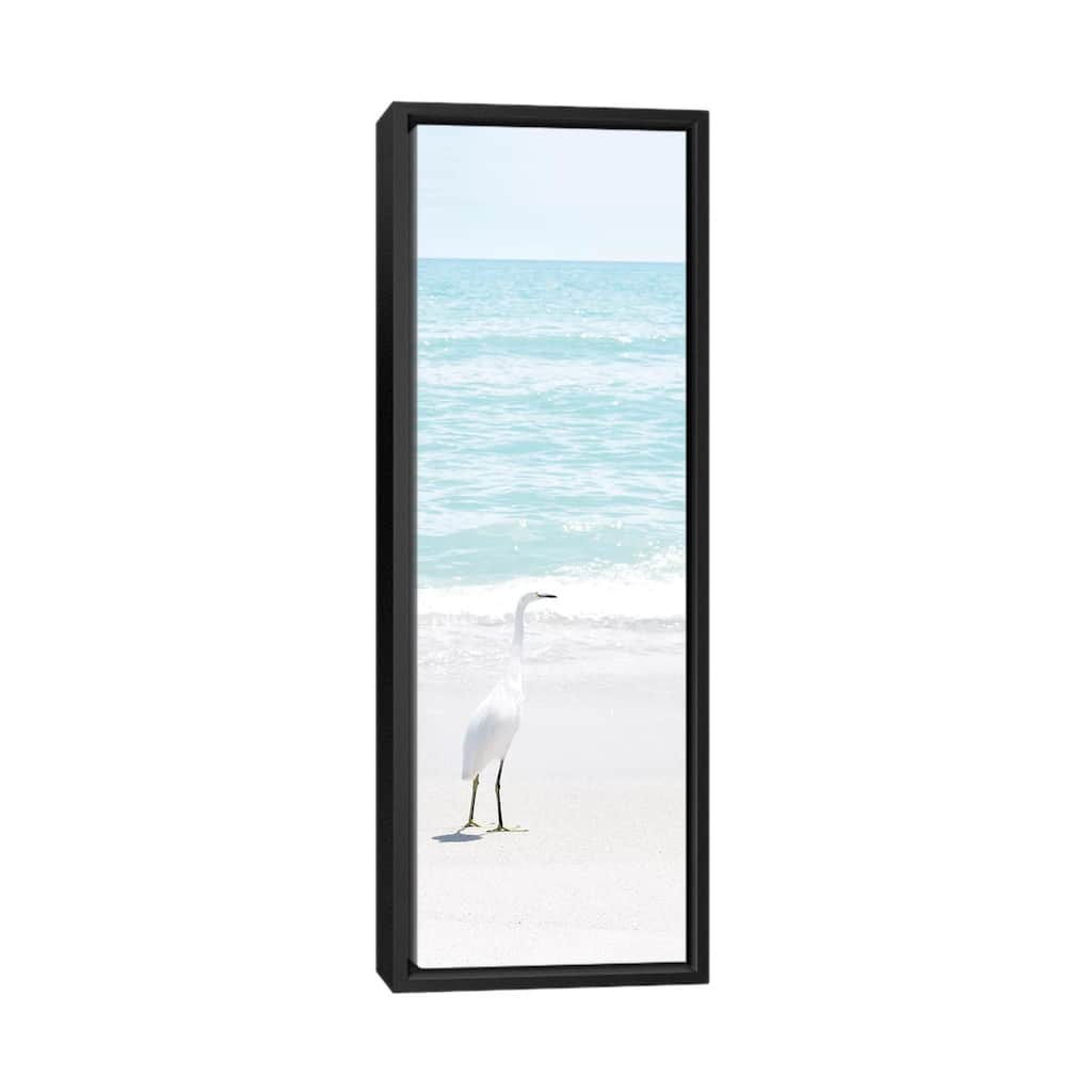 iCanvas "Summer Egret I" by Natalie Carpentieri Framed Canvas Print