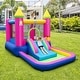 preview thumbnail 6 of 16, Costway 4-in-1 Kids Princess-themed Bouncer with Slide Basketball Hoop - Multicolor