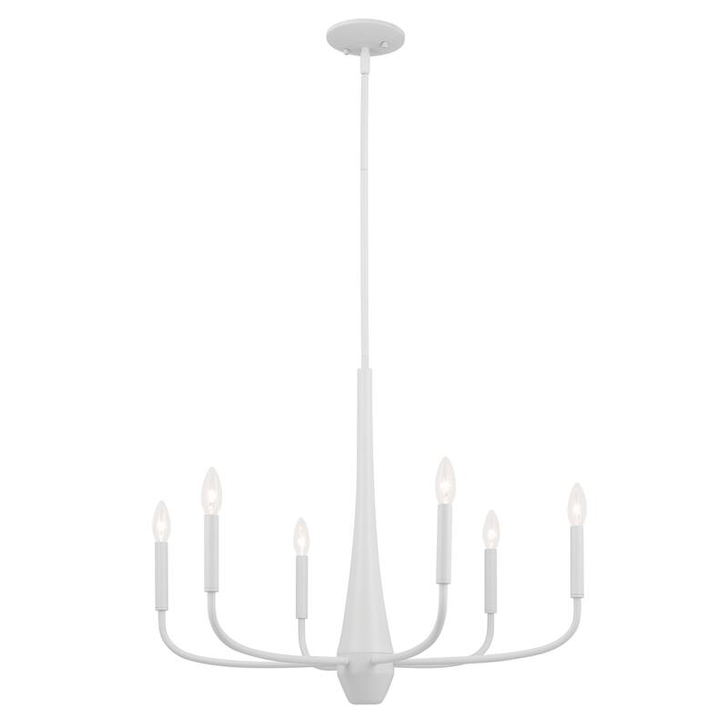Kichler Lighting Deela 28 in. 6-Light Chandelier - White