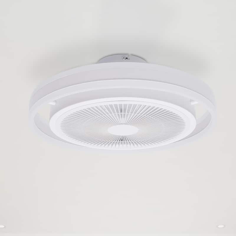 Caged Flush Mount Ceiling Fan 3 Light Color With Remote Control - 20