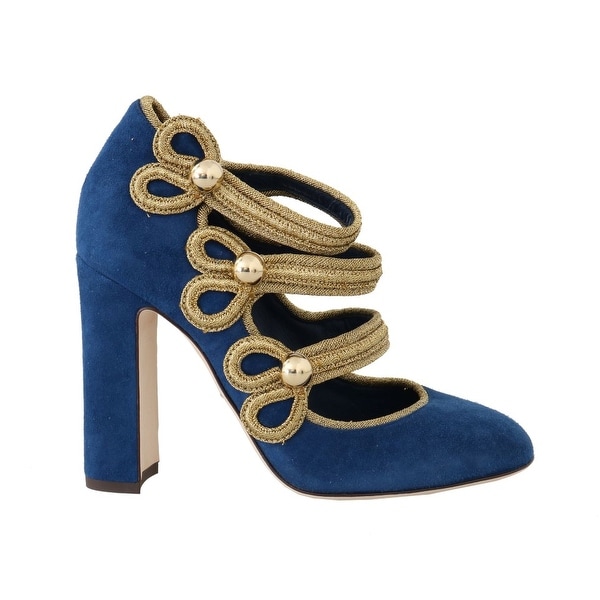 blue suede mary jane shoes