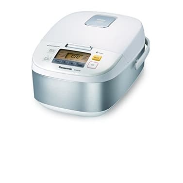 Panasonic 5 Cup (Uncooked) Microcomputer Controlled Rice Cooker, Stainless  Steel/White - STAINLESS STEEL - Bed Bath & Beyond - 18061892