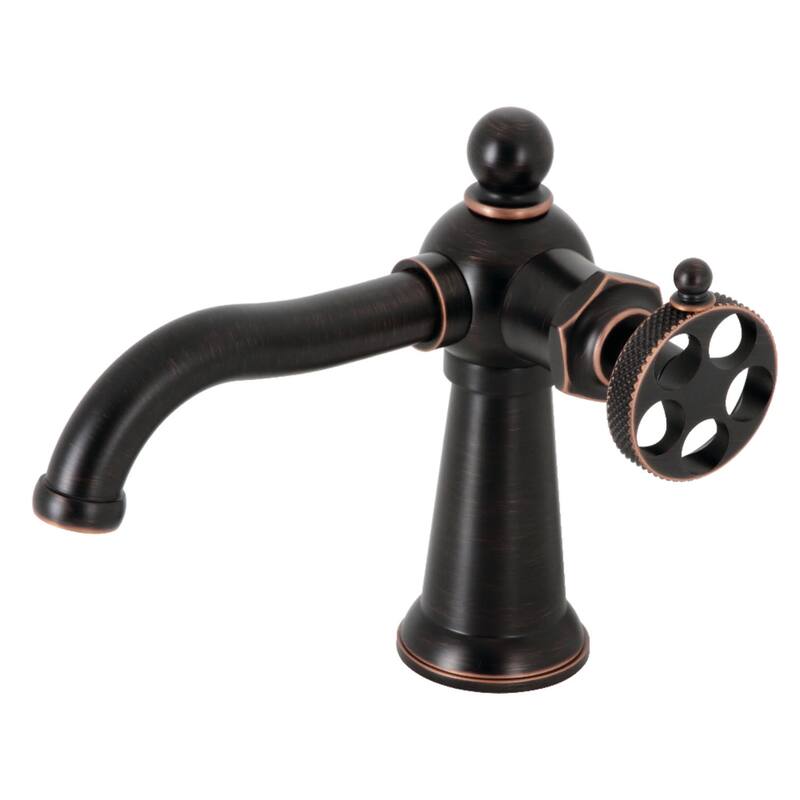 Kingston Brass KS354RKX Webb 1.2 GPM Deck Mounted Single Hole Bathroom - Naples Bronze