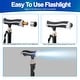 preview thumbnail 5 of 5, Folding Walking Cane with LED Light, Quad Pivoting Base and Ergonomic Handle - 5 Adjustable Heights, Collapsible, Portable