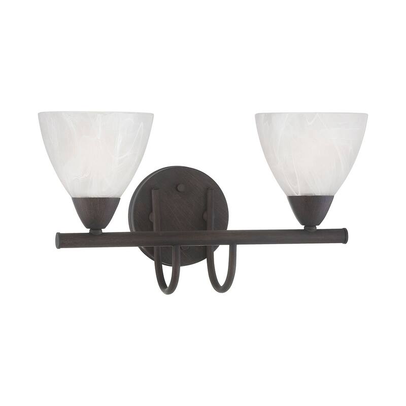 Elk Home Tia Painted Bronze With White Glass Vanity Light