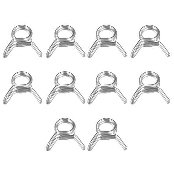 Double Wire Spring Hose Clamp, 50pcs 304 Stainless Steel 5mm Spring