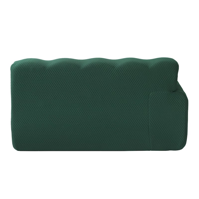 102.4" Cloud Sofa Couch，3-seater Upholstered 3D Textile Material Sectional Sofa For Living Room, Apartment