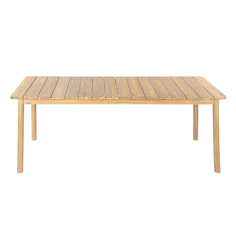 Christopher Knight Home - Modern Outdoor Solid Acacia Wood Dining Table with Rectangular Top