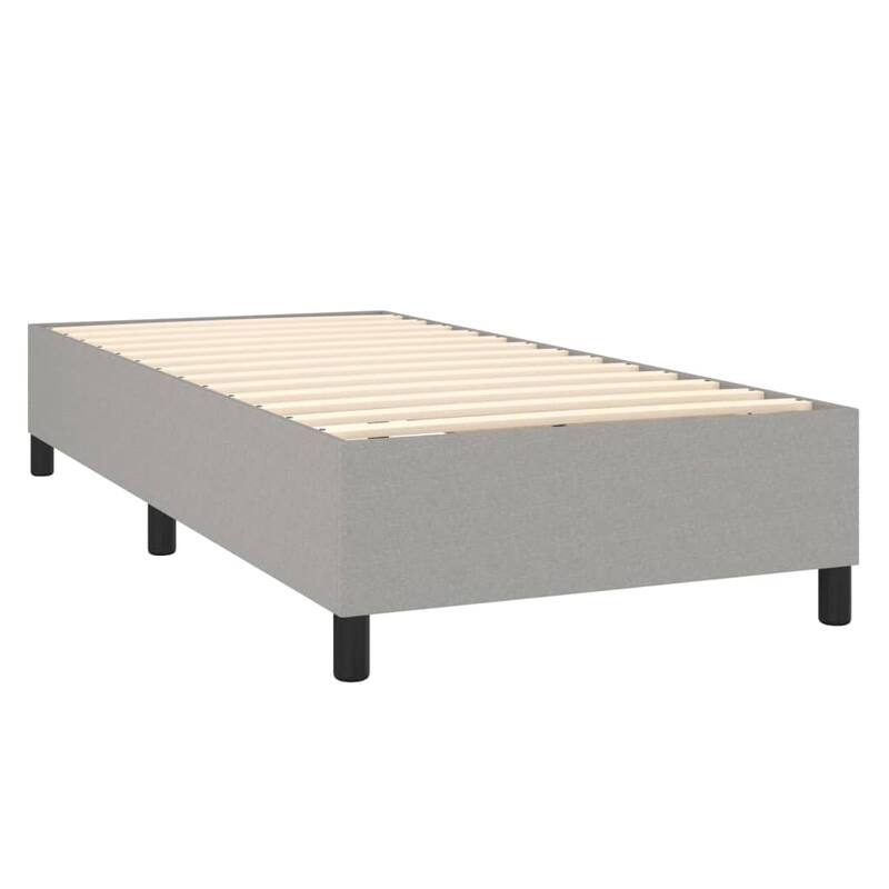 vidaXL Bed Frame Box Spring Platform Bed Mattress Foundation Bedroom Fabric