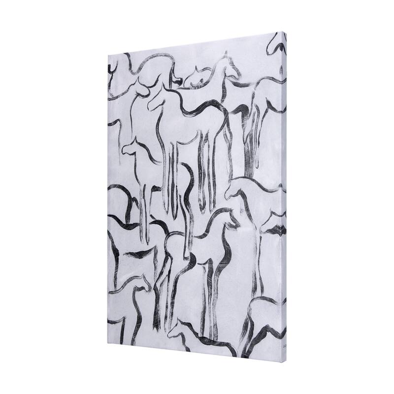 Horse Herd I (40 x 60) Canvas Art Print