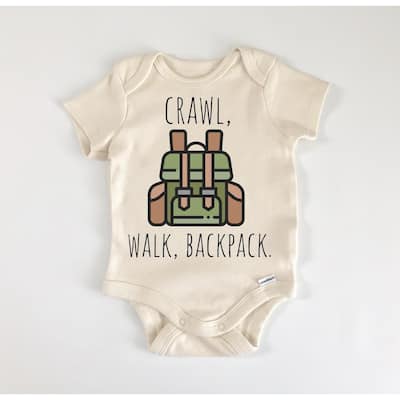 Backpacking Travel - Baby Boy Girl Clothes Infant Bodysuit Funny Cute