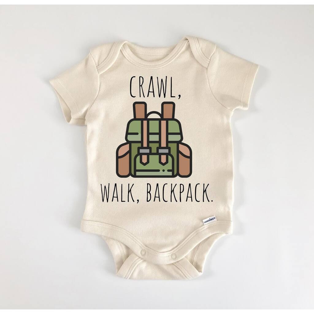 Backpacking Travel - Baby Boy Girl Clothes Infant Bodysuit Funny Cute