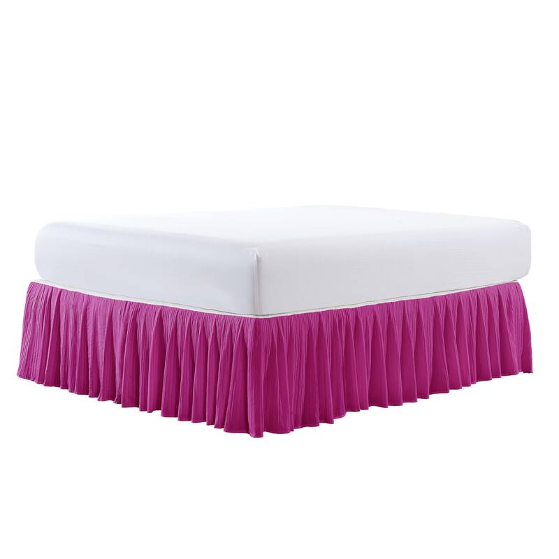 Serenta Pleated Bedskirt 18" Drop - 32 Color Options
