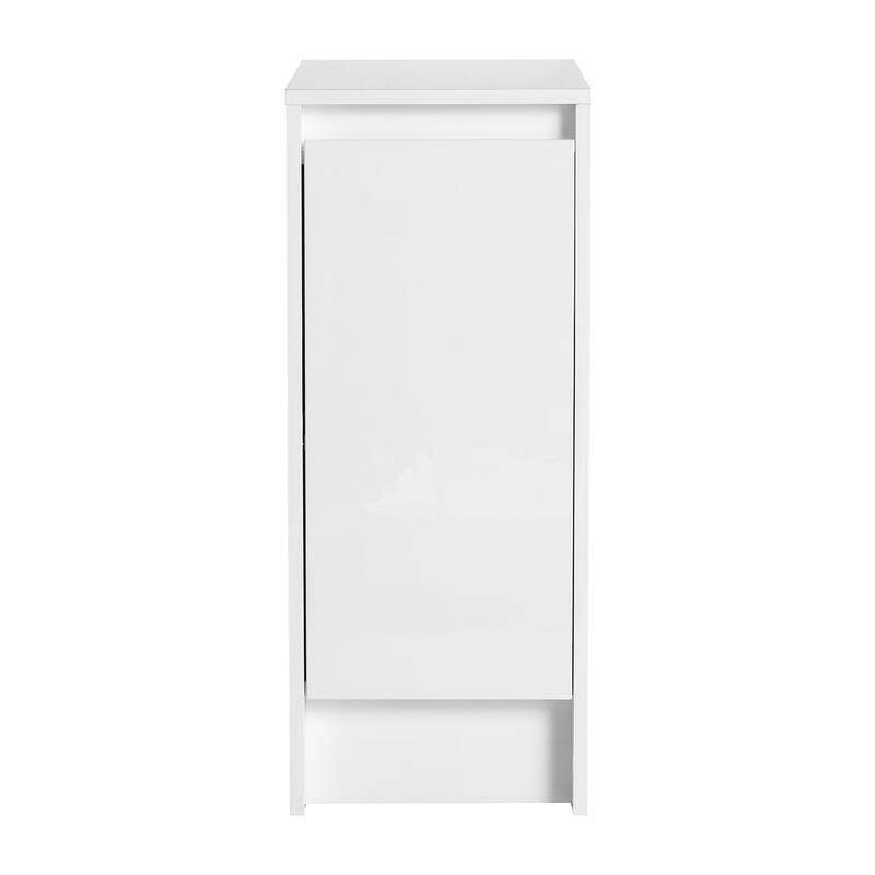 12" Freestanding Bathroom Storage Cabinets, Soft Close Doors, Floor Mounting Design